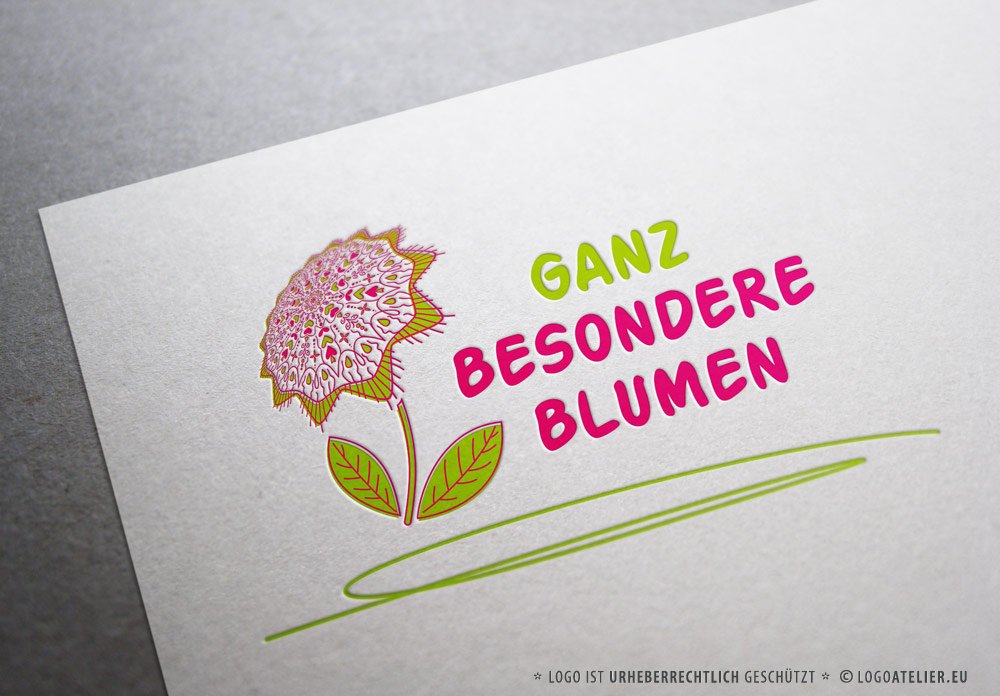 Logo blüte mandala ⥠⥠⥠ihr exklusives logo auf logoatelier.eu