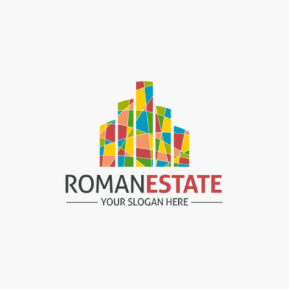 Logo Immobilien bunt