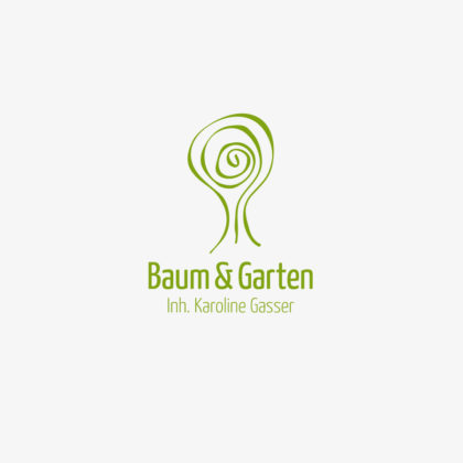 Logo Baum Garten Stilisiertes Logo kaufen LogoShop LogoAtelier.eu