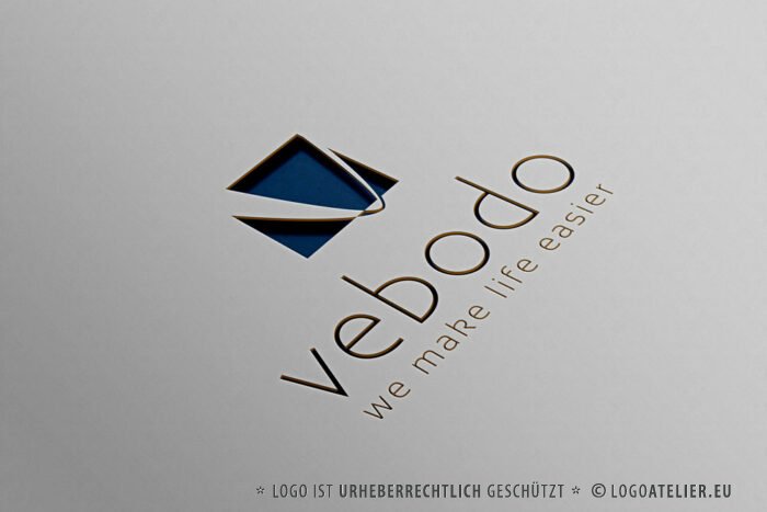 Logo Buchstabe V Anwalt Business Elegant Geometrie Quadrat Planung Exklusives Logo kaufen Logoshop Logoatelier.at