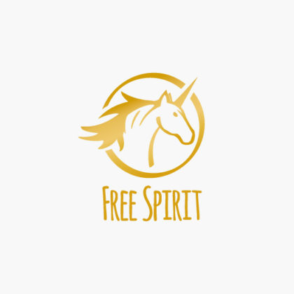Logo Einhorn Pferd