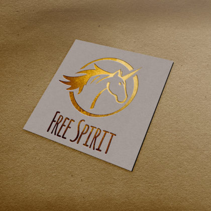 Logo Einhorn Pferd Free Spirit