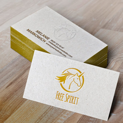 Logo Einhorn Pferd Free Spirit