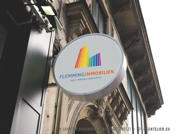 Logo Immobilien Portal bunt