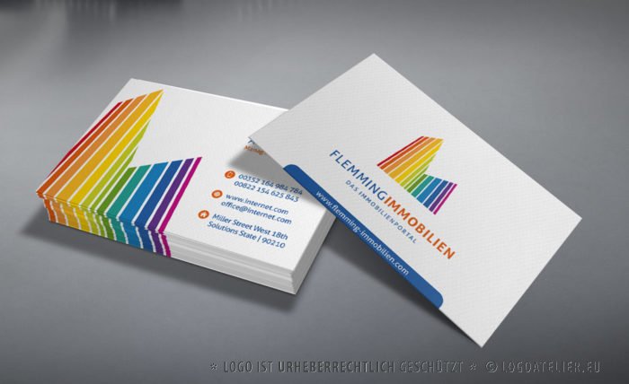 Logo Immobilien Portal bunt