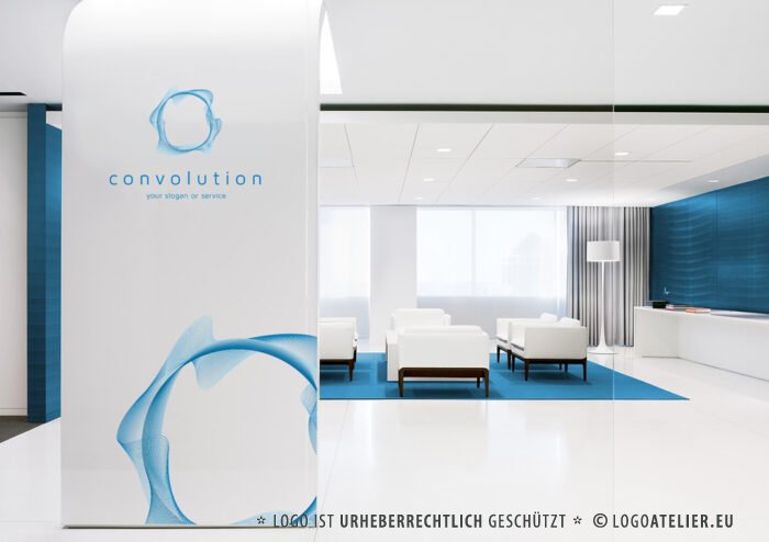 Logo Resonanz Innovation Welle Echo Kreis Zusammenspiel Mitschwingen Mithören Reaktionen Veränderung Neuerung Ideen Neuerung Reform Fertiges Logo kaufen Logoshop Logoatelier.eu