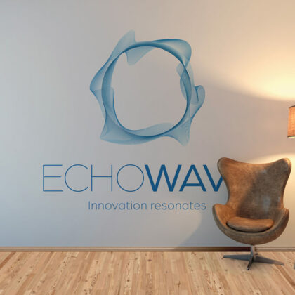 Logo Resonanz Innovation Welle Echo Kreis Zusammenspiel Mitschwingen Mithören Reaktionen Veränderung Neuerung Ideen Neuerung Reform Fertiges Logo kaufen Logoshop Logoatelier.eu