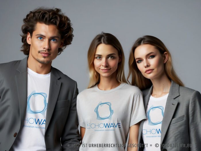 Logo Resonanz Innovation Welle Echo Kreis Zusammenspiel Mitschwingen Mithören Reaktionen Veränderung Neuerung Ideen Neuerung Reform Fertiges Logo kaufen Logoshop Logoatelier.eu