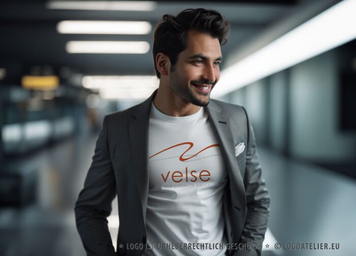 Logo Buchstabe V 01 Leicht Fliegen Schnurr Kurven Nach oben Schlange Schlängeln Tanzen Peitsche Bewegung Fertiges Logo kaufen Logoshop Logoatelier.eu