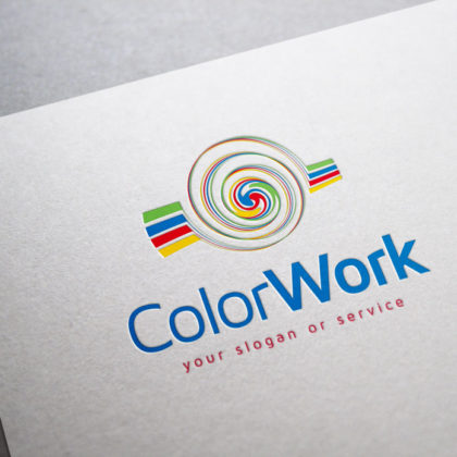 Logo-Farben-Druck-Spirale