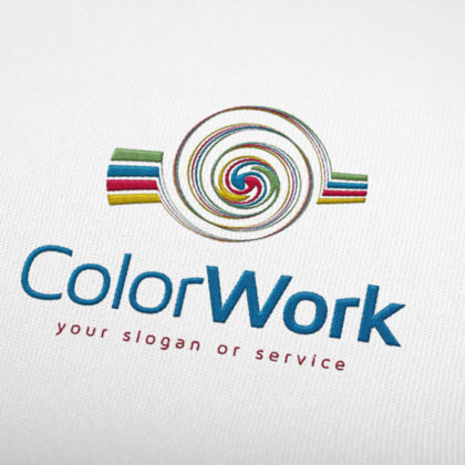 Logo-Farben-Druck-Spirale