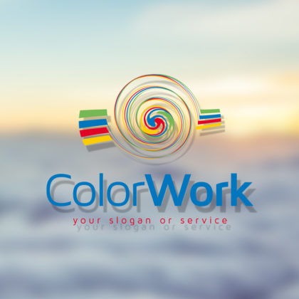 Logo-Farben-Druck-Spirale