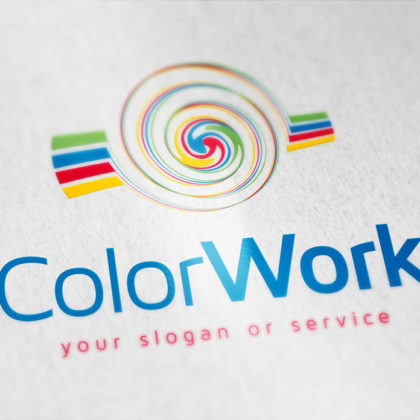 Logo-Farben-Druck-Spirale