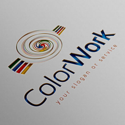 Logo-Farben-Druck-Spirale