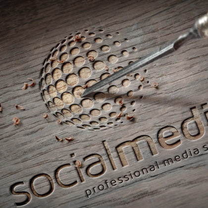 Logo Social Media Blaue Kugel