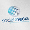 Logo Social Media Blaue Kugel