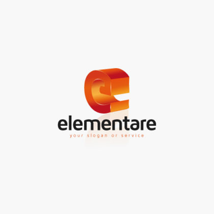 Logo-3D-Buchstabe-E