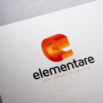 Logo-3D-Buchstabe-E