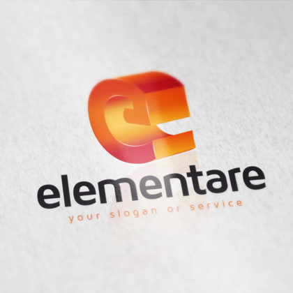 Logo-3D-Buchstabe-E