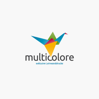 Logo Bunter Vogel Origami