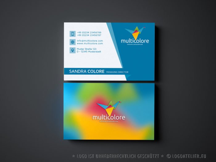 Logo-Bunter-Vogel-Origami