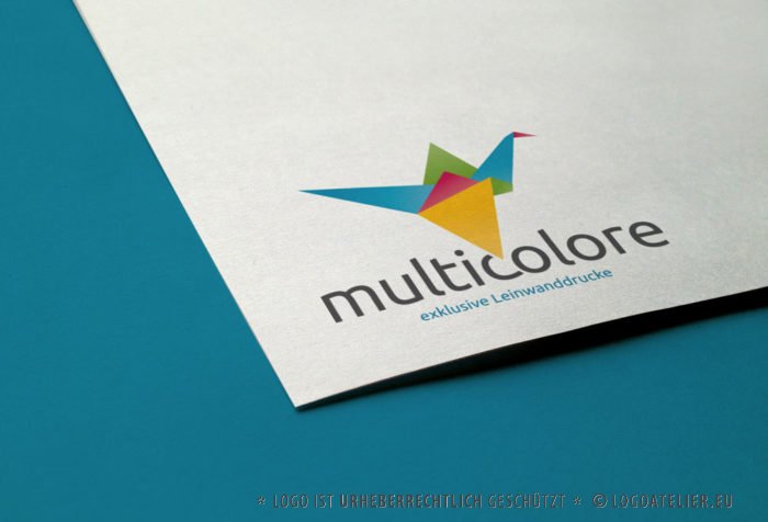 Logo-Bunter-Vogel-Origami