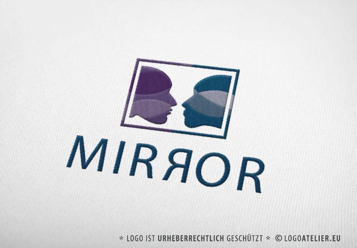 Logo-Gesichter-Spiegel