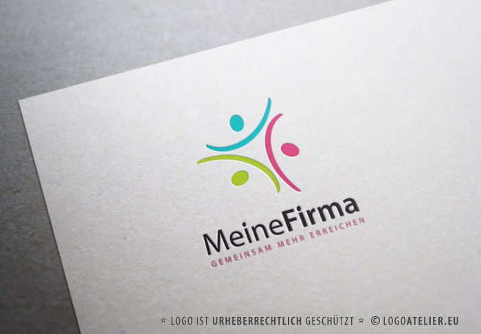 Logo-Menschen-Gemeinsam