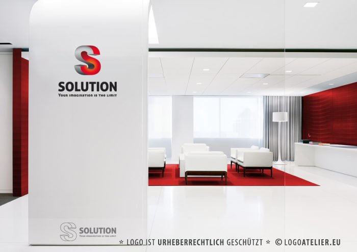 Verdrehter 3D Buchstabe S Logo cooles Logo kaufen