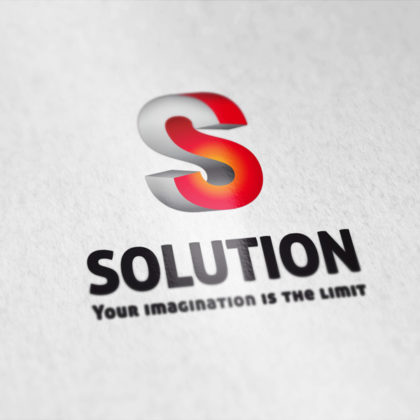 Verdrehter 3D Buchstabe S Logo cooles Logo kaufen