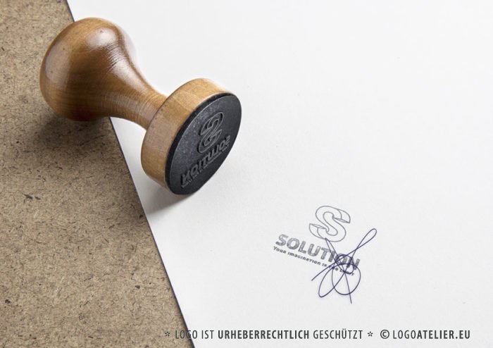 Verdrehter 3D Buchstabe S Logo cooles Logo kaufen