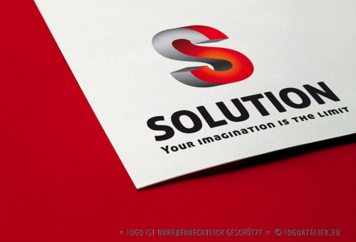 Verdrehter 3D Buchstabe S Logo cooles Logo kaufen