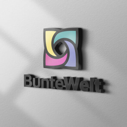 Logo Bunte Welt Blume Linse Fotograf Licht Leben Treffen Mandala Positiv Konzentrisch Regenbogen Team Fertiges Logo kaufen Logoshop Logoatelier.eu