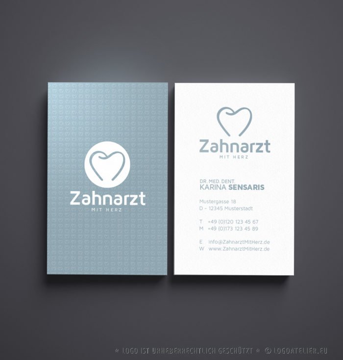 LogoAtelier Zahnarzt mit Herz