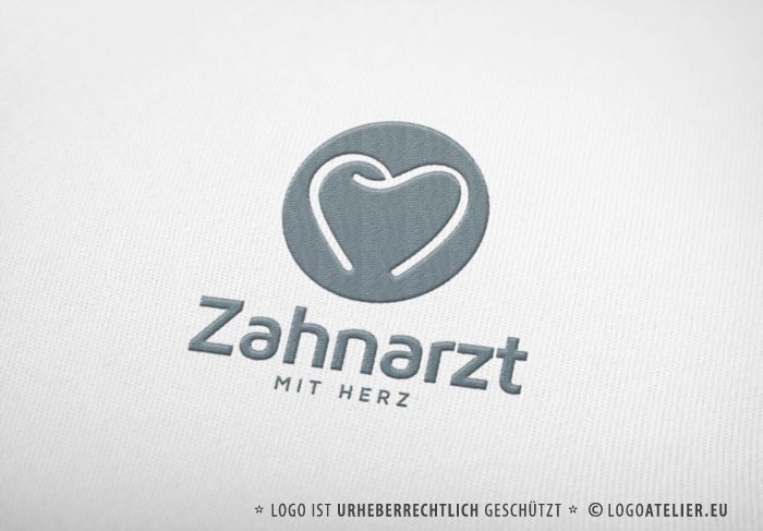 Logo Zahnarzt mit Herz