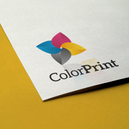 Logo Blume Bunt Druck