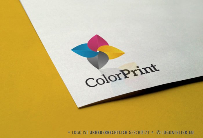 Logo Blume Bunt Druck