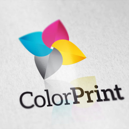 Logo Blume Bunt Druck