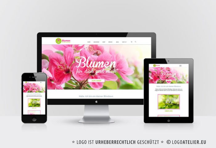 Logo Blumen Geschaeft