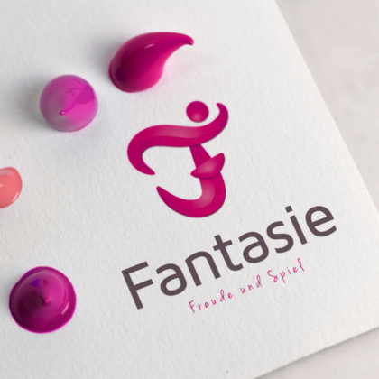 Logo Buchstabe F Spiel