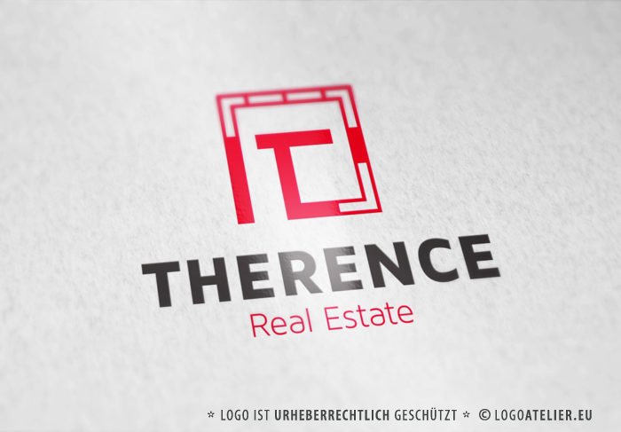 Logo Buchstabe T Immobilie