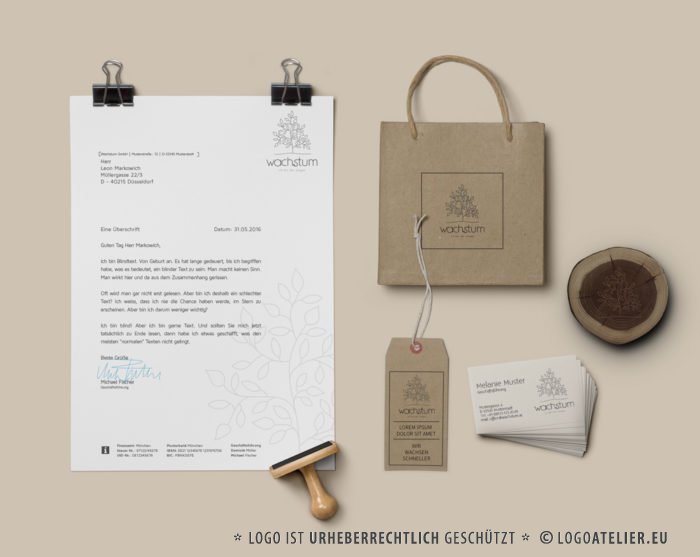 Logo Wachstum Pflanze