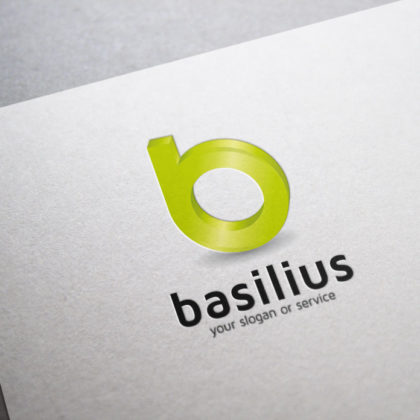 Logo 3D Buchstabe b