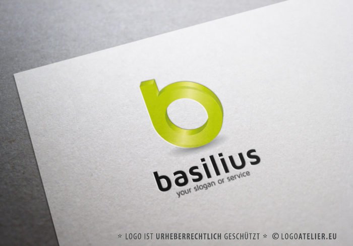 Logo 3D Buchstabe b