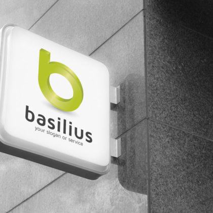 Logo 3D Buchstabe b