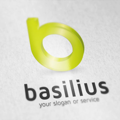 Logo 3D Buchstabe b