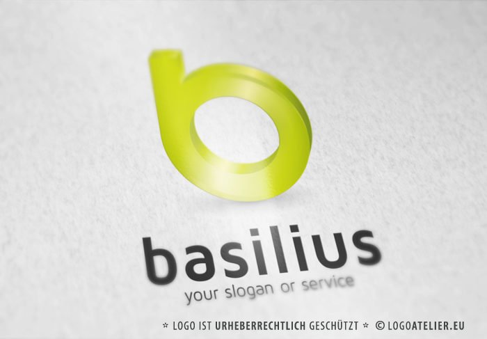 Logo 3D Buchstabe b