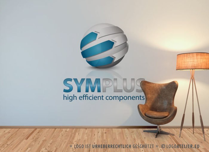 Logo 3D Kugel Pfeile