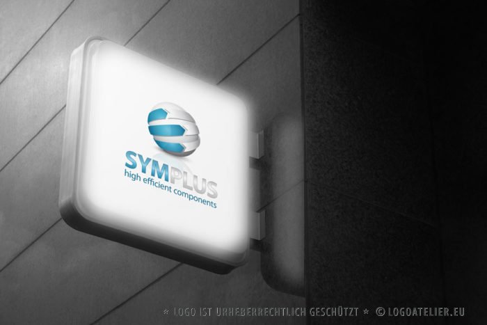 Logo 3D Kugel Pfeile