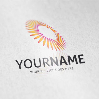 Logo Abstrakte Blume